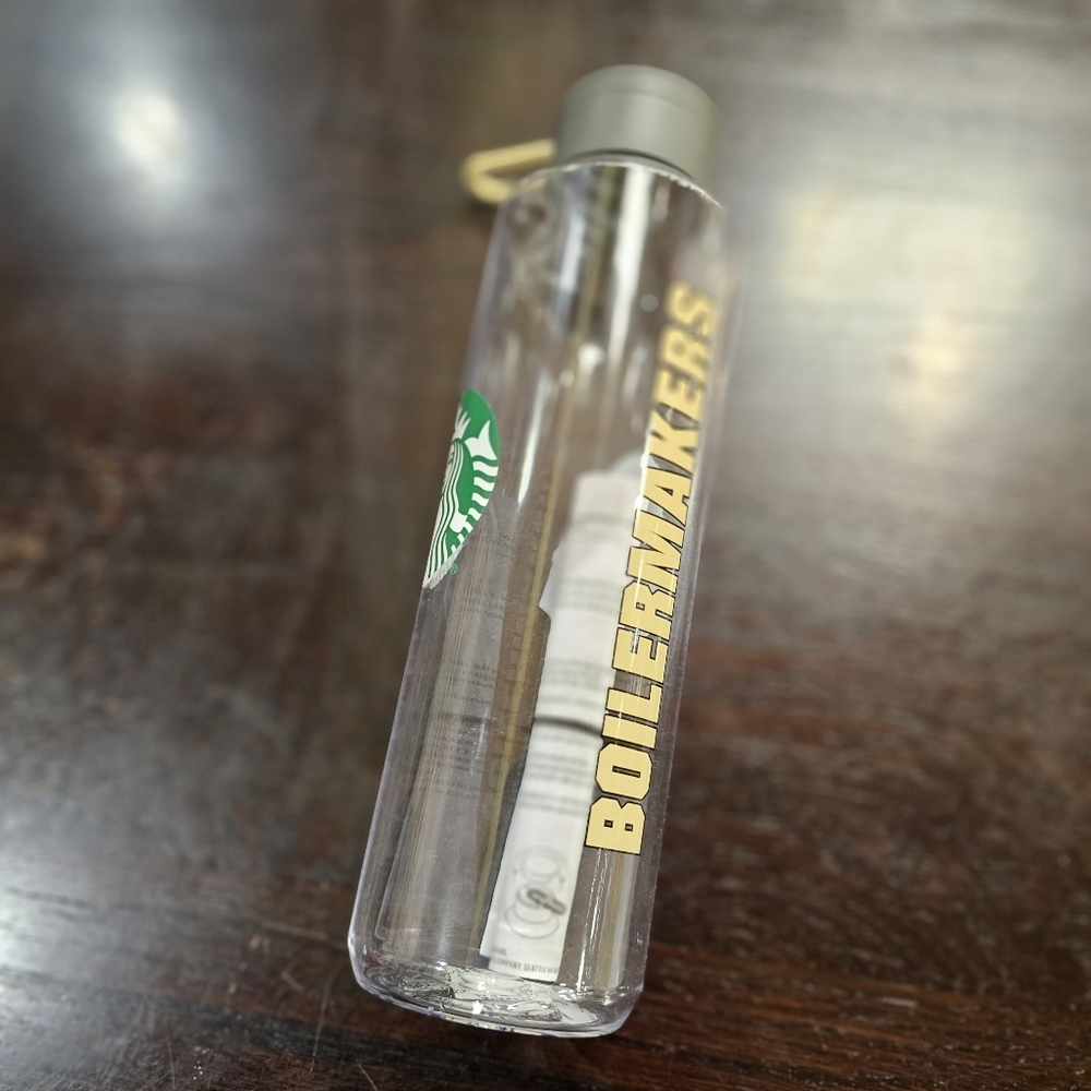 NEW Starbucks 2023 Purdue Boilermakers Campus Strap Water Bottle, 24oz